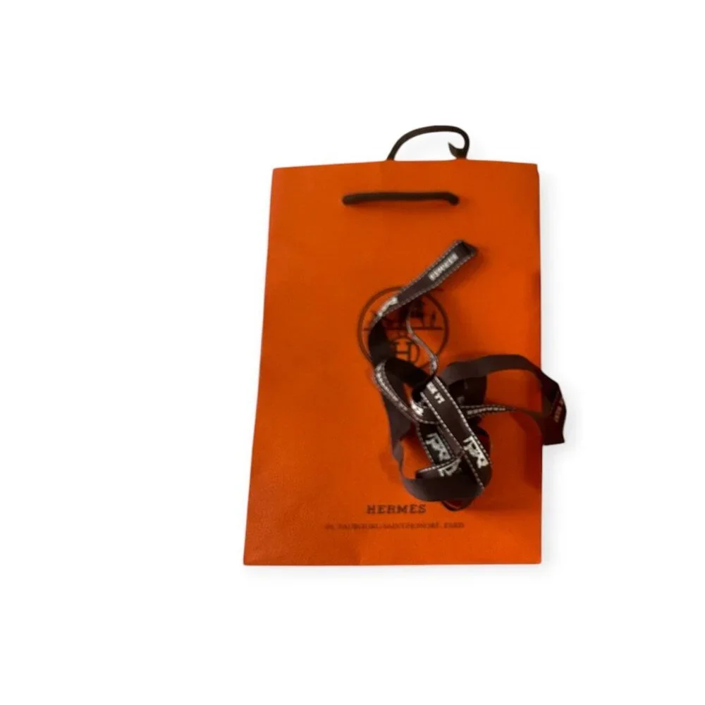Hermès Clipper CP2.410 Diver Chronograph 36mm Orange Strap Watch Set